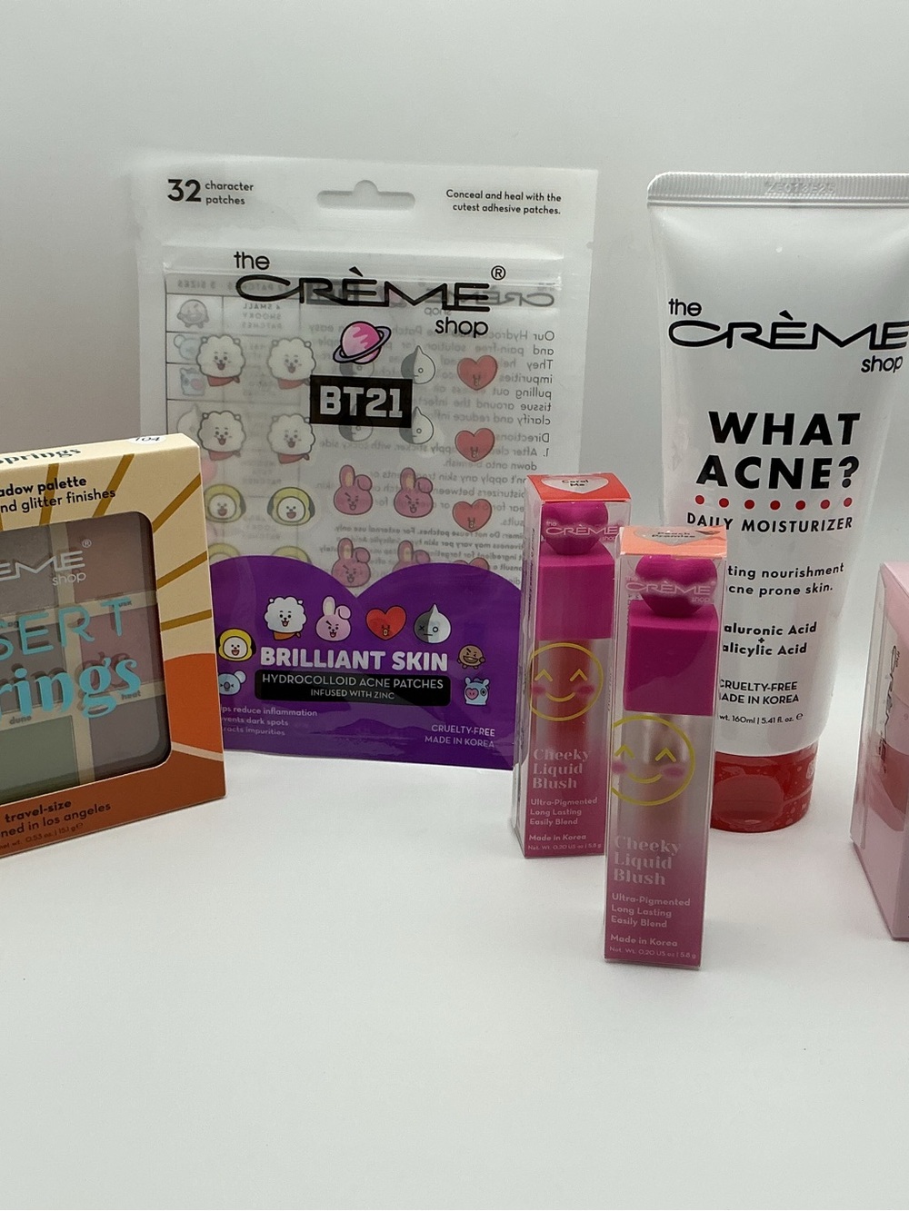 The Creme Shop K Beauty Makeup Skincare Bundle BT21 New